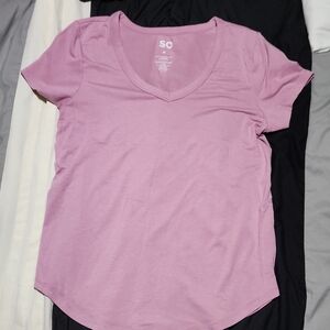 SO Women's Light Purple V-Neck Tee
